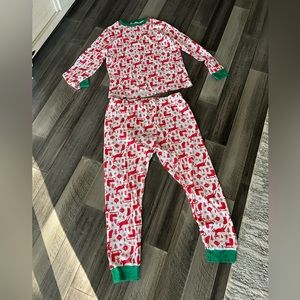 Carter’s Adult XXL Christmas Red White & Green Reindeer Sleigh Stockings Pajamas